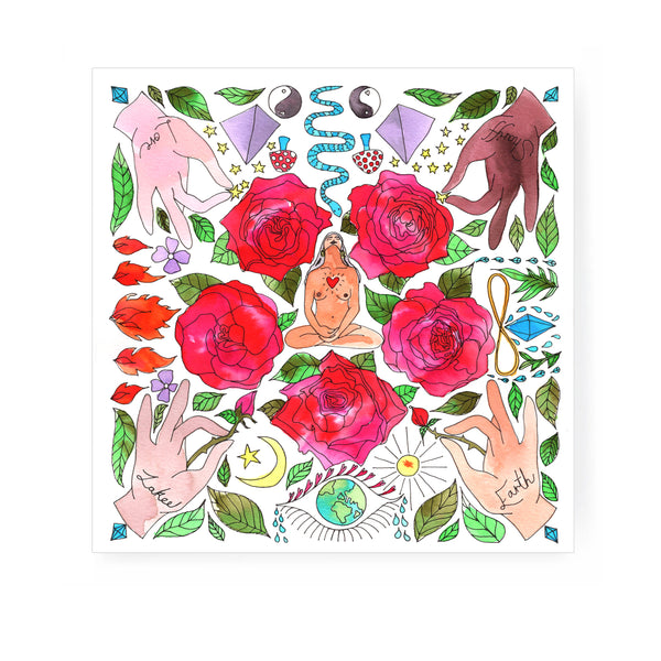 EARTH  –  "The 5 Spiritual Elements" COLOUR ME IN