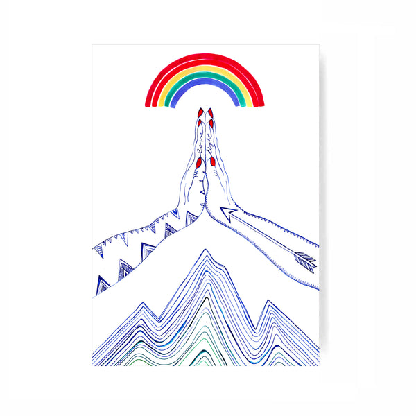 "PRAYING HANDS " Digital Print