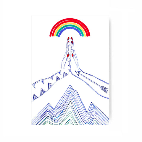 "PRAYING HANDS " Digital Print