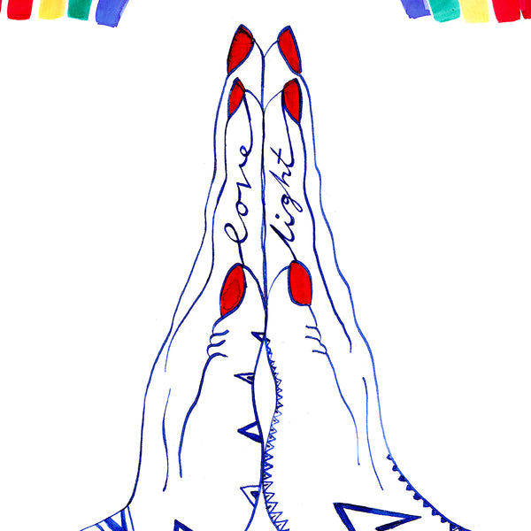 "PRAYING HANDS " Digital Print