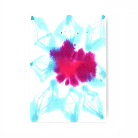 "FLOWER OF LIFE AND THE CRYSTALLINE GRID " Digital Print