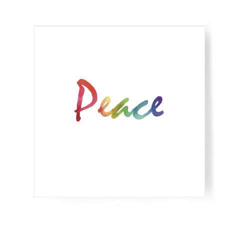 "Peace Water White" Digital Print