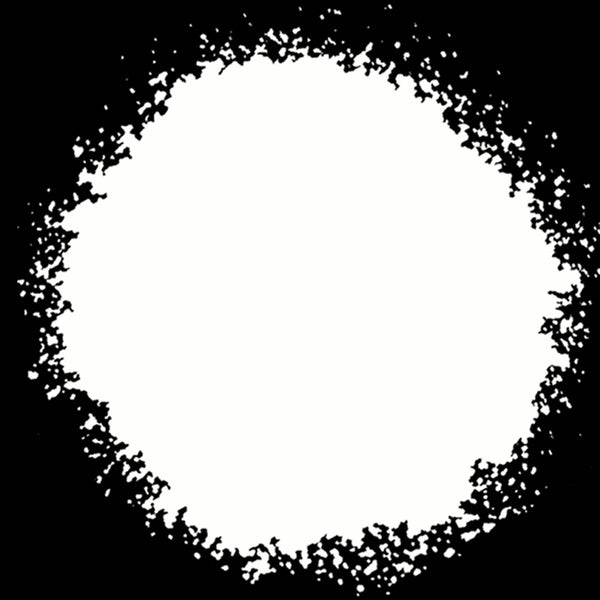 "Smiley Peace – White On Black" Digital Print